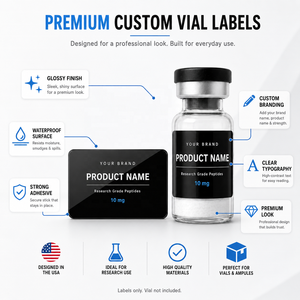 Etichette Adesive Personalizzate per Flaconi, Stampa Olografica, Adesivi ed Etichette per Flaconi di Medicinali, Design e Campione Gratuiti ODM, 2ml/5ml/10ml - Product Image 3