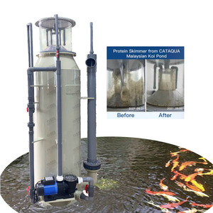 เครื่องกรองโปรตีนน้ำเค็มสำหรับฟาร์มปลา CATAQUA ผลิตจากพลาสติก PP ขนาดเส้นผ่านศูนย์กลาง 0.4*<span class=keywords><strong>1</strong></span>.8 เมตร 10 ลูกบาศก์เมตร/ชั่วโมง ได้รับการรับรองมาตรฐาน ISO9001/CE - Product Image 1