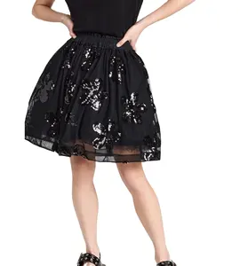 OEM Wholesale Custom Short Black Organza Skirt Stylish Vintage Wedding Bridal for Dresses Underskirt Rockabilly Tutu Mini Skirts