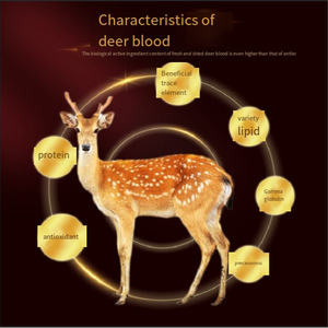 Pó De Cristal Sangue De Veado Saudável Nutrir o Sangue Rins Impotência Suplemento Palpitações Cardíacas Animal Extract Produto - Product Image 3