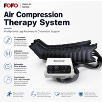 Masseur de jambes professionnel à 12 chambres avec télécommande sans fil, système de compression d'air manuel filaire, minuterie, massage des tissus profonds et circulation sanguine