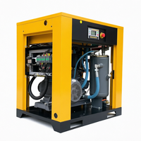 Compresseur d'air à vis rotatif 15 kW 20 CV 8 bars, type armoire industrielle, commande numérique, refroidissement par air, pour atelier