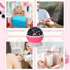 Proyector de Luz Nocturna USB con Diseño de <span class=keywords><strong>Cielo</strong></span> Estrellado, Romántico, LED Giratorio, Luces de Discoteca, Regalo para Niños - Product Image 6