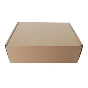 Cardboard Box Mailer 100% Recyclable Eco-friendly Natural Brown Kraft Corrugated 3 Layer E Flute Carton Cardboard Shipping Mailer Box Wholesale