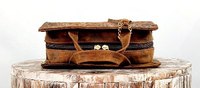 Tas tangan Mini bunga kerajinan tangan kulit asli tas tangan Laptop Tooled untuk wanita tas selempang Messenger selempang