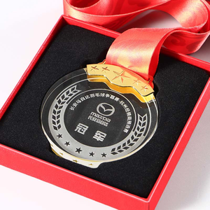 Medaglie in Cristallo Personalizzate con Incisione Laser 3D, Produzione Cinese all'Ingrosso, Economiche, per Souvenir Sportivi - Product Image 4