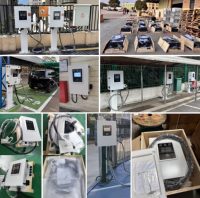 Chargeur rapide pour véhicules électriques OEM 30 kW 40 kW 60 kW, double pistolet, station de recharge murale pour voitures électriques, usage commercial et domestique, câble de 5 m 7 m
