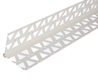 Perle de boîtier en stuc de profil en PVC blanc Perle d'angle d'angle en UPVC Perle d'angle pour cloison sèche pour la protection des murs et le plâtre