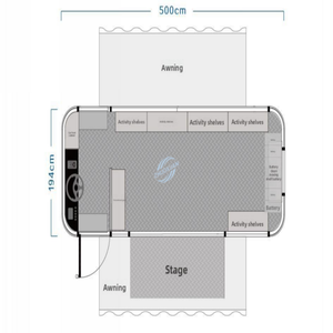 Custom-Designed Mobile Food and Beverage Service Trailers, Large Capacity, Suitable for Outdoor Snacks, Confectionery, and Fast - Product Image 2