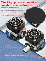 ATORCH Cargador Electrónico de 65W, Probador USB DC5-24V Tipo-C, Voltímetro, Disparador de Voltaje PD3.1, Detector de Capacidad de Banco de Energía