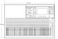 Mezclador de Audio Profesional DM 32.4 de 32 Canales, Consola de Mezcla DSP con 26 Mono + 6 Estéreo para Actuaciones en Vivo