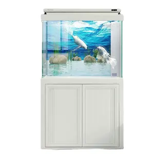 Neues Aquarium Aquarium großer Boden filter ökologischer Arowana Tank