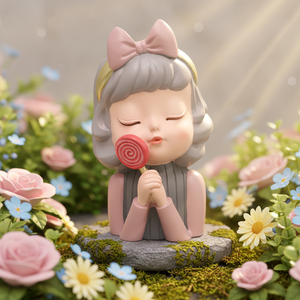 Macetas Modernas Roogo con Diseño de Chica Piruleta y Flores, Macetas para Suculentas, Macetas Ecológicas para Interiores, Regalos para <span class=keywords><strong>Estudiantes</strong></span>, Decoración de Escritorio - Product Image 6