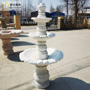 Jiahua <b>Stone</b> Fountain European Style Column Sculpture Indoor Durable Garden Water Feature - Product Image 2