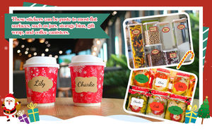 <span class=keywords><strong>Etiquetas</strong></span> Adhesivas Navideñas Rojas y Negras a Cuadros <span class=keywords><strong>para</strong></span> Envolver Regalos, Fiestas, Hogar y Oficina, 150 Unidades, 2x3 Pulgadas - Product Image 6