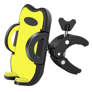 Support de guidon pour <span class=keywords><strong>GPS</strong></span> de vélo et moto YH2990 réglable avec pince antidérapante et protection par sangle en caoutchouc - Product Image 1