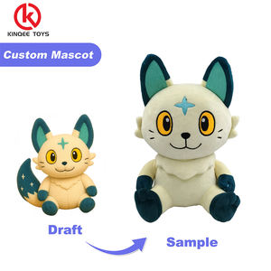 Boneka Hewan Kartun Kustom Berkualitas Tinggi, Promosi OEM, Bahan Plush Super Lembut, Isi Kapas PP - Product Image 1