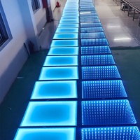Venta al por mayor IP65 clasificado 3D RGB LED Dance Floor espejo residencial/hotel/jardín escenario Bar iluminación para fiesta boda uso