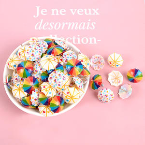 Pendientes de Resina con Diseño de Paraguas Miniatura Kawaii para el Verano - Product Image 4