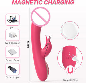 Commercio all'ingrosso della fabbrica prezzo a buon mercato prodotti del sesso giocattolo per adulti clitoride femminile vibratore Silicone G Spot coniglio vibratore giocattolo del sesso per le donne - Product Image 5