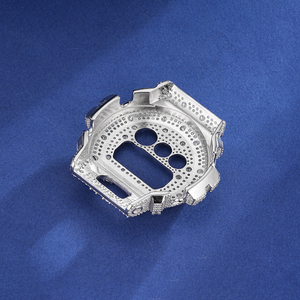Montre à lunette en gros, diamant moissanite testé, argent S925, lunette GW6900 <span class=keywords><strong>Gshock</strong></span>, montre à lunette en moissanite, lunette en moissanite pour homme - Product Image 5