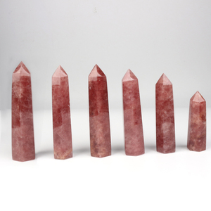 Hot Sale High Quality Natural Healing <b>Crystal</b> Strawberry Quartz for Home Decoration - Product Image 5