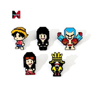 Broche de Aleación de <span class=keywords><strong>Metal</strong></span> con Diseño de <span class=keywords><strong>Pixel</strong></span> <span class=keywords><strong>Art</strong></span> de Dibujos Animados, Insignia de Una Pieza - Product Image 5