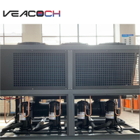 Enfriador de Tornillo Refrigerado por Aire con R410A, Ventilador de Bajo Ruido, Control Modular para Sistemas de Refrigeración de Procesos HVAC en Fábricas y Centros Comerciales