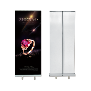 Roll Up Publicidad <span class=keywords><strong>Banner</strong></span> Stand Rollup Standee Aluminio Roll <span class=keywords><strong>Screen</strong></span> Stand Banners retráctiles - Product Image 3