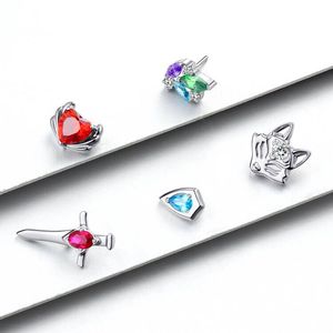 Eeuwige Metaal ASTM F136 Titanium Vlieger met Zwarte CZ Oorpiercing <span class=keywords><strong>Navel</strong></span>&Labret Sieraden Intern Gedraaide Eindstukken - Product Image 5