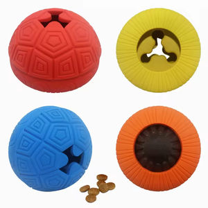 Çok Satan Çevre Dostu Kauçuk Köpek Topu Evcil Hayvan Oyuncağı Ses Çıkaran Dayanıklı Isırma Önleyici Sızdıran Mama Topu Dağıtıcı Diş Kaşıma Oyuncağı - Product Image 2