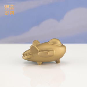 Figurine décorative compacte en laiton J-35 Fighter Jet, style moderne, pour exposition dans le salon ou l'entrée - Atelier d'art en cuivre - Product Image 2