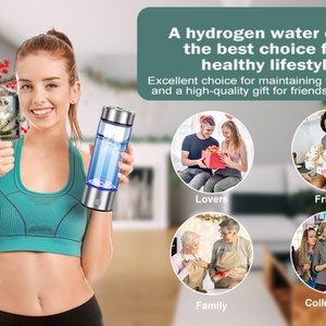 Bouteille d'eau alcaline en verre pour eau hydrogénée, rechargeable et portable - Product Image 6