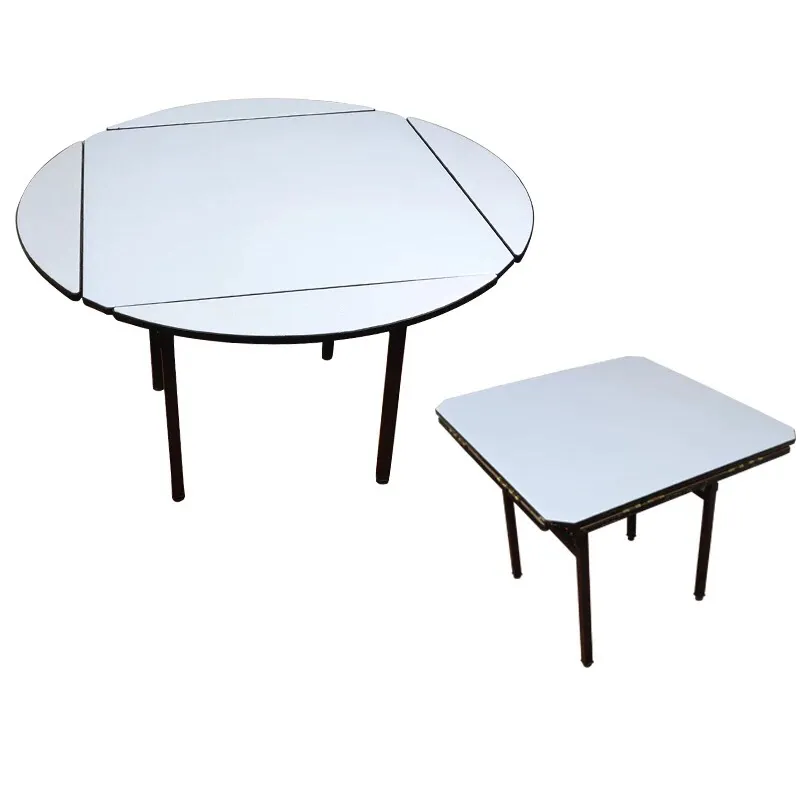 ホームリビングルーム宴会テーブル折りたたみ式テーブル複数の素材の金属製ダイニングテーブル