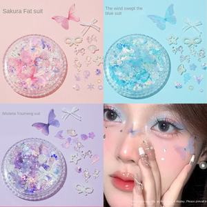 Mariposa arco <span class=keywords><strong>Luna</strong></span> cara temporal pegatinas DIY maquillaje nupcial parche con perlas diamantes maquillaje <span class=keywords><strong>de</strong></span> ojos calcomanías para decoración <span class=keywords><strong>de</strong></span> la cara - Product Image 1