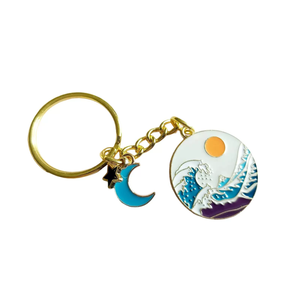 Llavero de Gato Adorable <span class=keywords><strong>con</strong></span> Flores de Esmalte, Decoración Japonesa para Amantes de los Gatos, Colgante Kawaii para Bolsos <span class=keywords><strong>con</strong></span> Flores de Sakura - Product Image 2