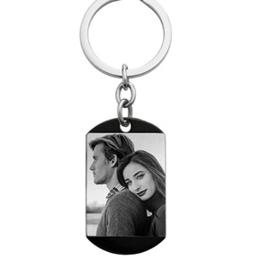 Vente en gros de supports de porte-clés en métal vierges pour sublimation promotionnelle, porte-clés personnalisés avec photo, accessoires pour porte-clés d'hôtel, de maman et de la Saint-Valentin - Product Image 5