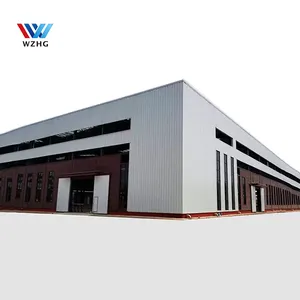 Çin ucuz inşaat tasarım prefabrik çelik yapı depo inşaatı araba atölyesi/çelik yapı showroom