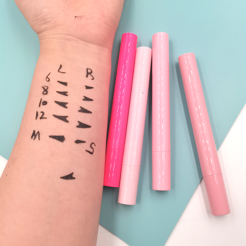 2021 лучший Популярный Пользовательский личный логотип и коробка водонепроницаемый долговечный штамп для левой и правой подводки глаз