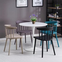 Chaise de salle à manger empilable en plastique au design moderne et coloré, idéale pour restaurant, cuisine, café, maison, bureau, salle de bain, salle de sport - Offre Spéciale