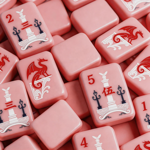 Fichas de Mahjong Americanas de Acrílico Rosa en Oferta, para Uso Doméstico, Juego de Regalo, Juegos de Casino, Juegos de Mahjong Americanos - Product Image 1
