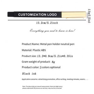 Bolígrafo de Metal de Lujo con Logotipo Personalizado, Bolígrafo Ejecutivo Delgado, Bolígrafo Promocional de Identidad Corporativa, Bolígrafo de Regalo, Suministros de Oficina - Product Image 2
