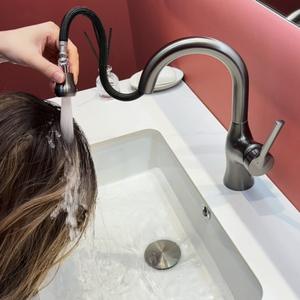 Robinet <span class=keywords><strong>de</strong></span> salle <span class=keywords><strong>de</strong></span> bain moderne à double <span class=keywords><strong>lame</strong></span>, multifonctionnel, à poignée unique, <span class=keywords><strong>eau</strong></span> chaude et froide, en céramique - Product Image 3