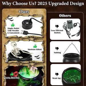 Venta caliente Halloween Decoraciones interiores Flaming Witch's Cauldron Gift - Product Image 3