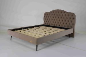 Base de <span class=keywords><strong>Cama</strong></span> Moderna, Cómoda, Duradera y Suave con Estructura de Madera, Cabecera Tapizada con Diseño Convertible - Product Image 3