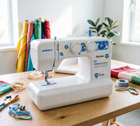 Machine à coudre multifonctionnelle tout-en-un JUKKY 6824 pour débutants avec double aiguille