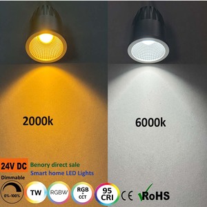 Módulo LED Benory 24v Dual White Mr16 Cob Spot Compatible con PWM DALI KNX DMX Loxone <span class=keywords><strong>Homematic</strong></span> Dresden Electronics CRI95 Blanco Ajustable - Product Image 1