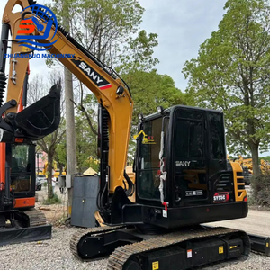 Excavadora de cadenas Sany Sy55c de 5.5 toneladas con cazo de excavación de 0.23m³ de capacidad, equipo usado - Product Image 1
