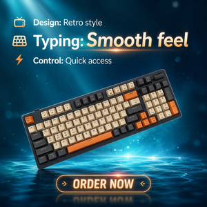 <span class=keywords><strong>Clavier</strong></span> mécanique sans fil K96 d'usine, connexion 3 modes, éclairage mixte, batterie 4000 mAh, disposition 96 touches pour PC portable et <span class=keywords><strong>gamer</strong></span> - Product Image 1