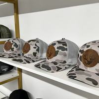 Gorra Trucker Personalizada de 6 Paneles con Parche de Cuero, Emblema con Logo, Cierre a Presión, Malla Transpirable, Ajuste Cómodo, Deportiva, para las Cuatro Estaciones, Casual, para Exteriores